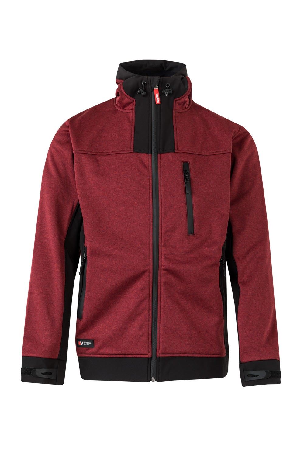 Cazadora soft shell bicolor con capucha