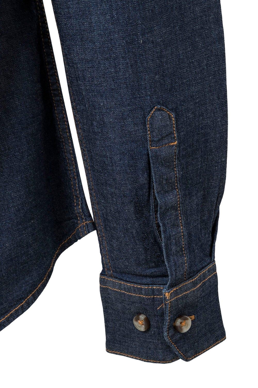 Camisa denim stretch manga larga mujer - Imagen 4