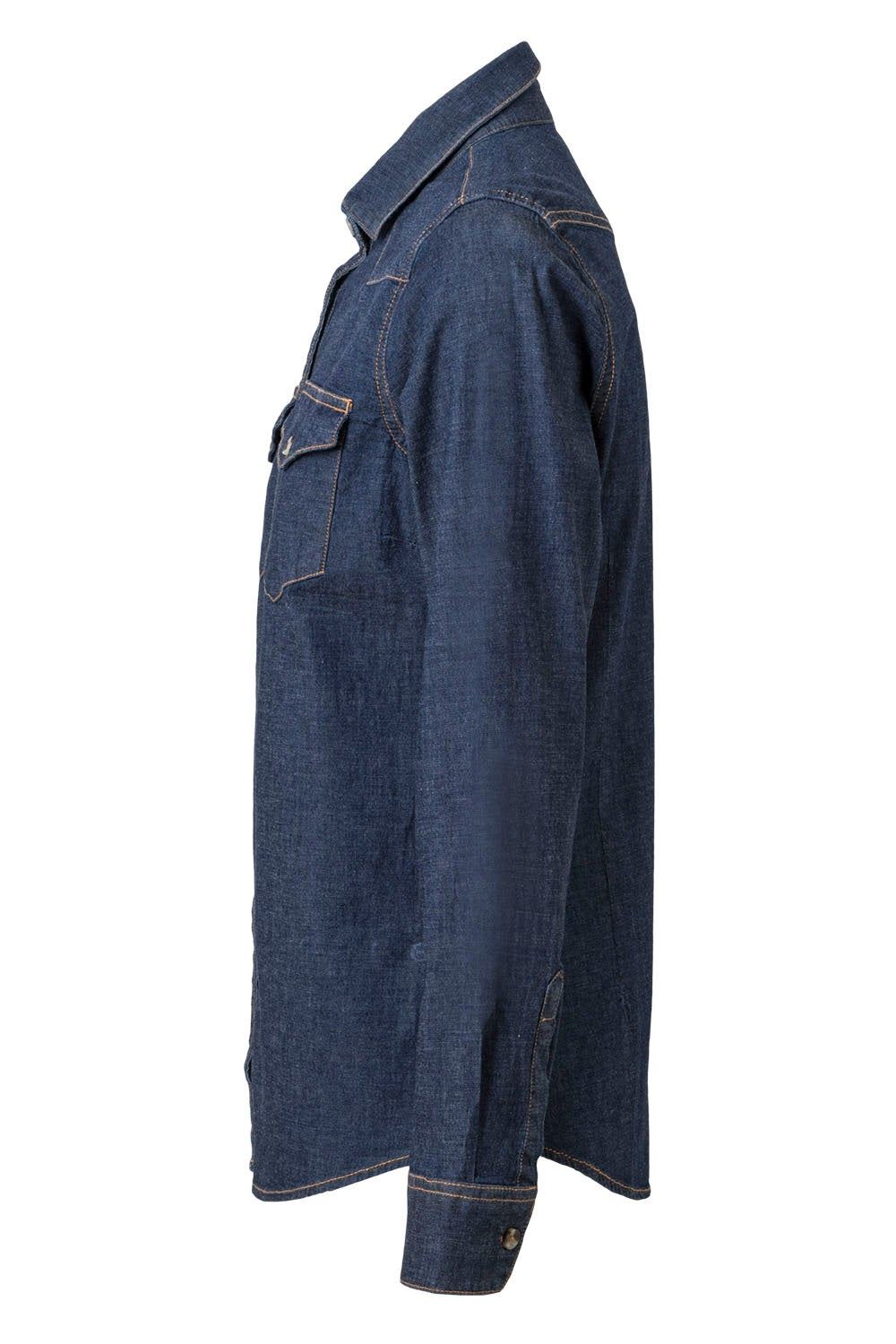 Camisa denim stretch manga larga mujer - Imagen 6
