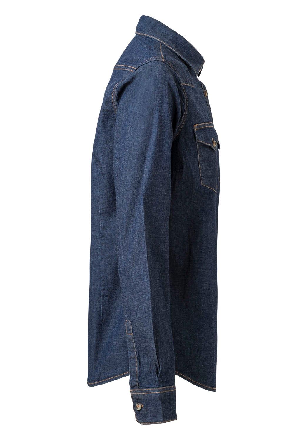 Camisa denim stretch manga larga mujer - Imagen 7