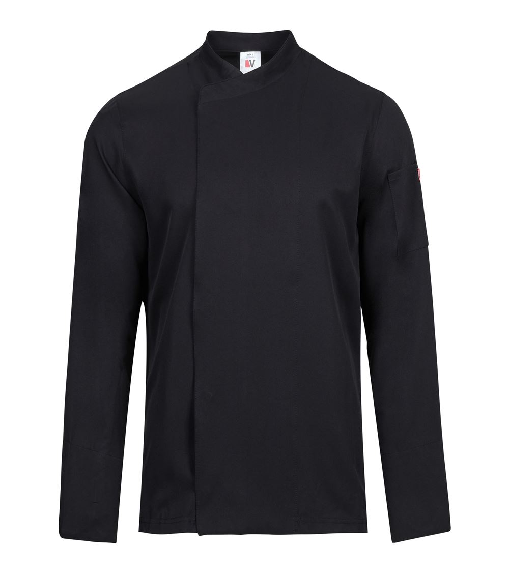 Chaqueta de cocina microfibra con espalda Coolmax® manga larga - Imagen 2