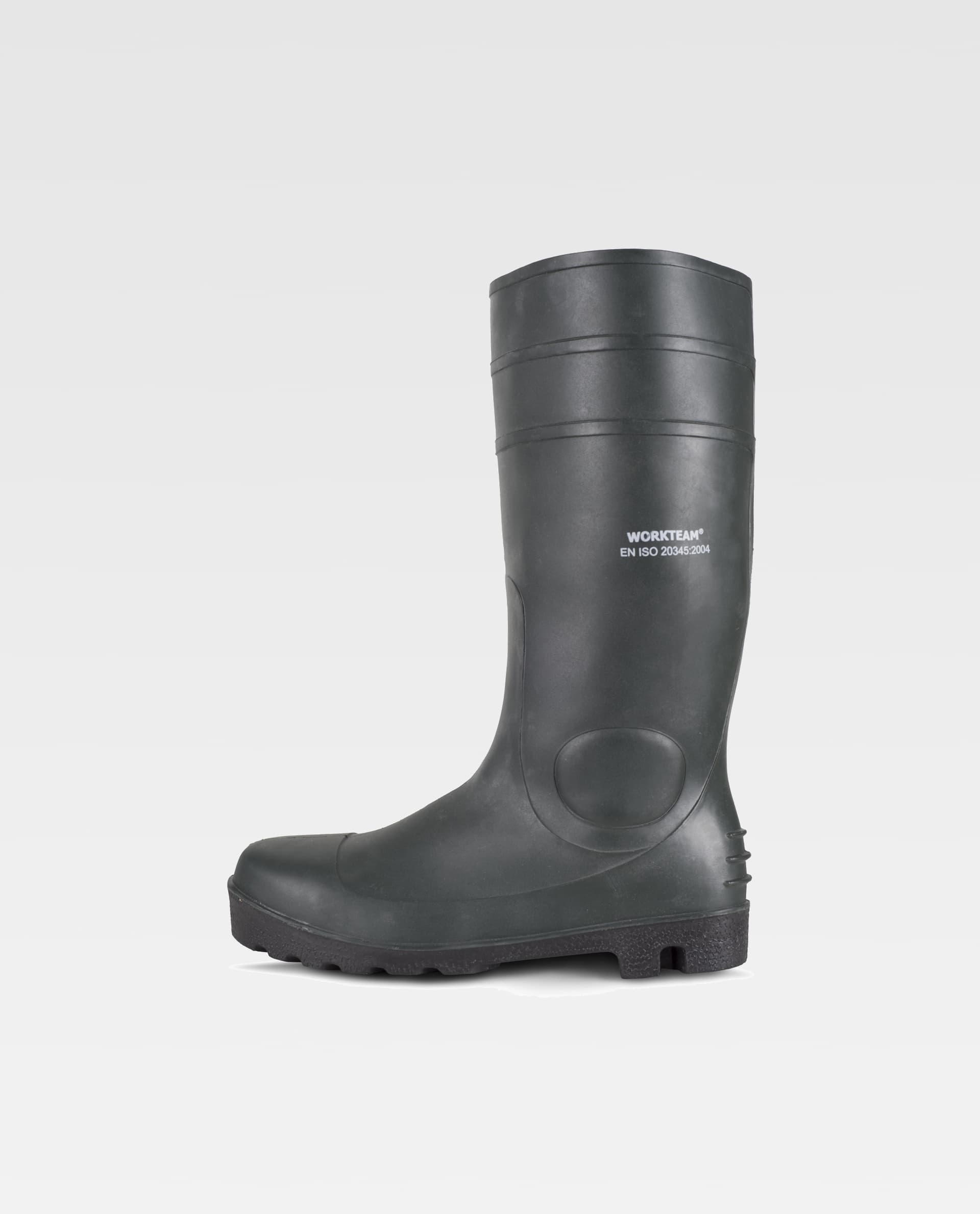 Bota pocera verde. Nitrilo y PVC. Puntera y plantilla