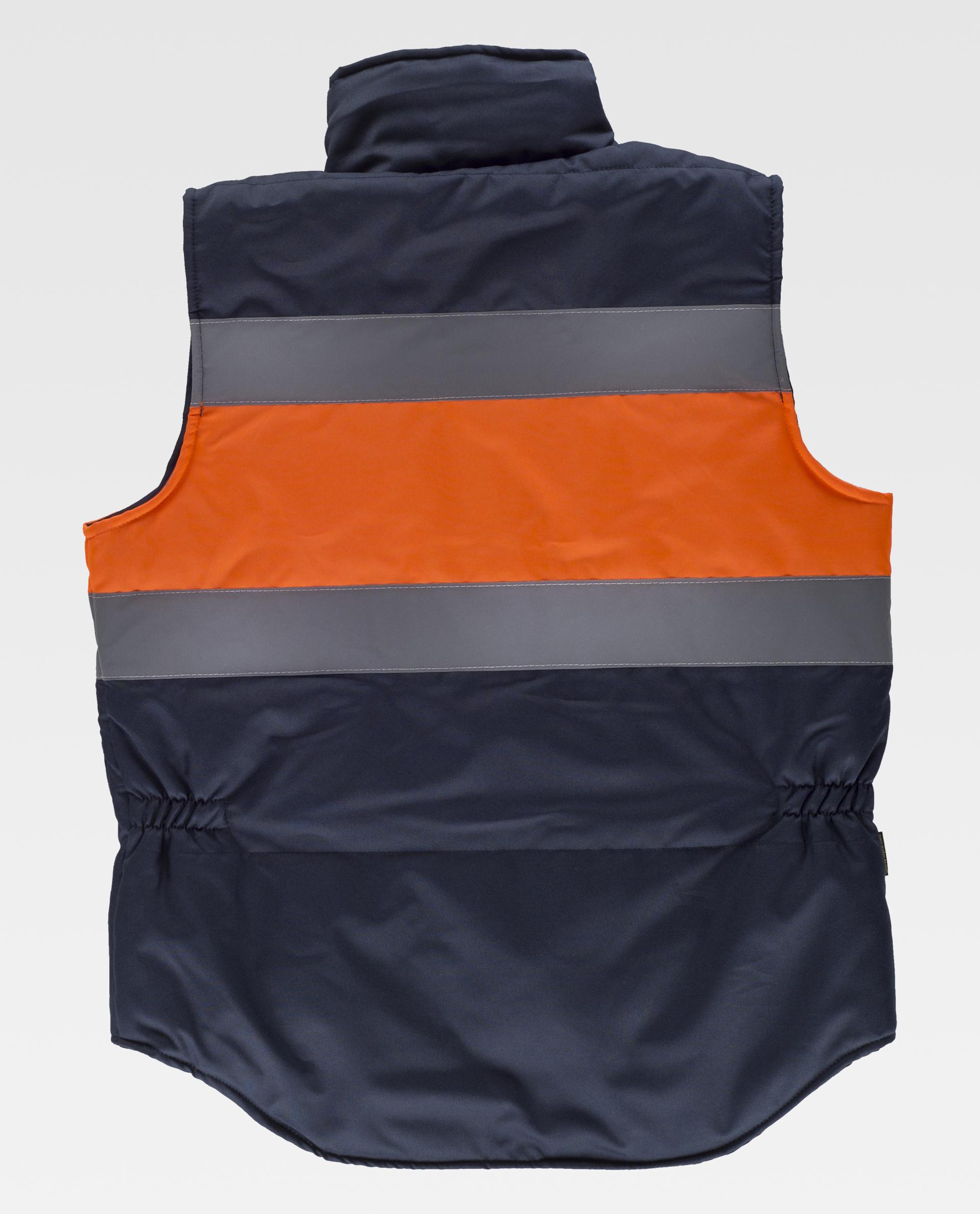 Chaleco acolchado combinado en tejido Oxford - Imagen 4