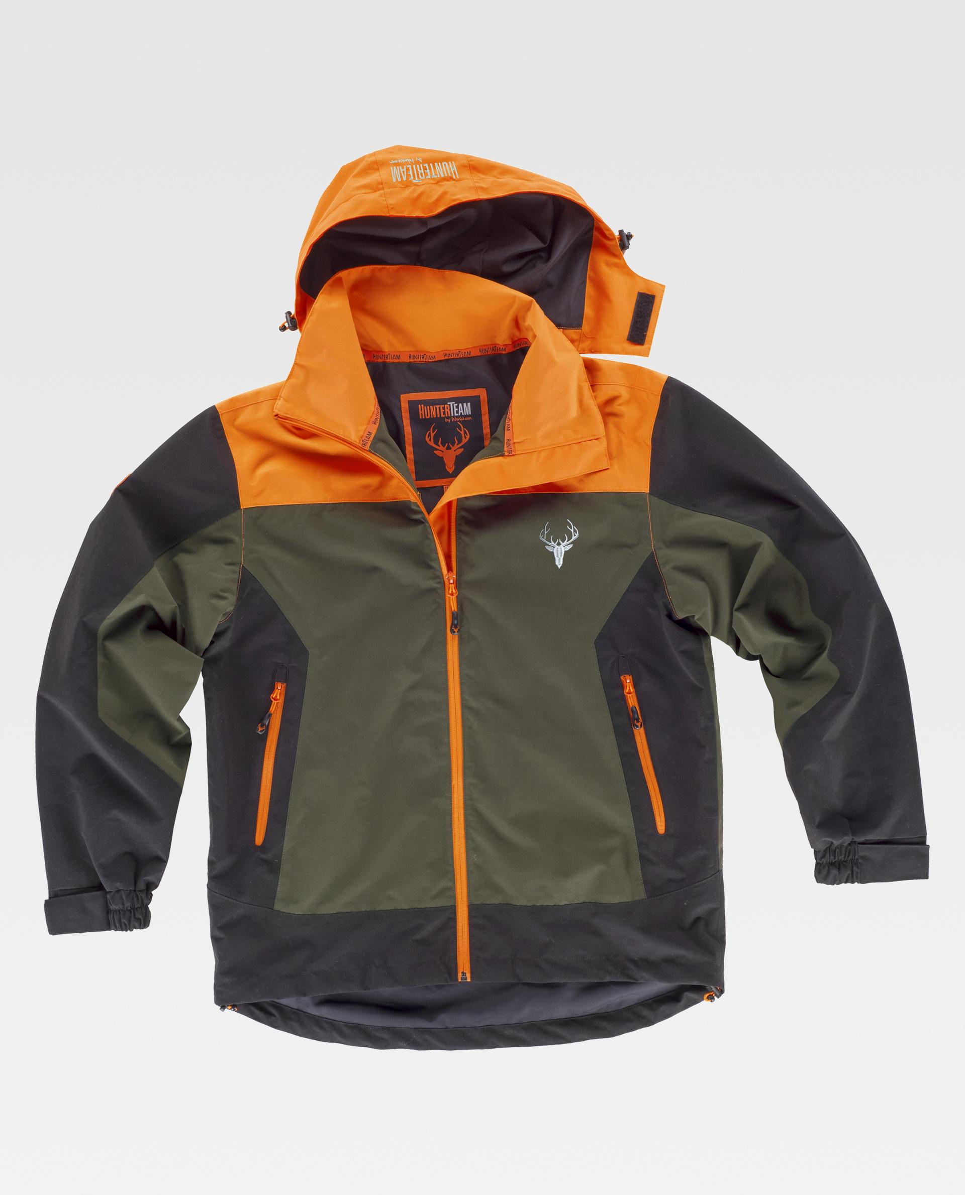 Impermeable combinado tricolor. Cuello alto y capucha desmontable - Imagen 3