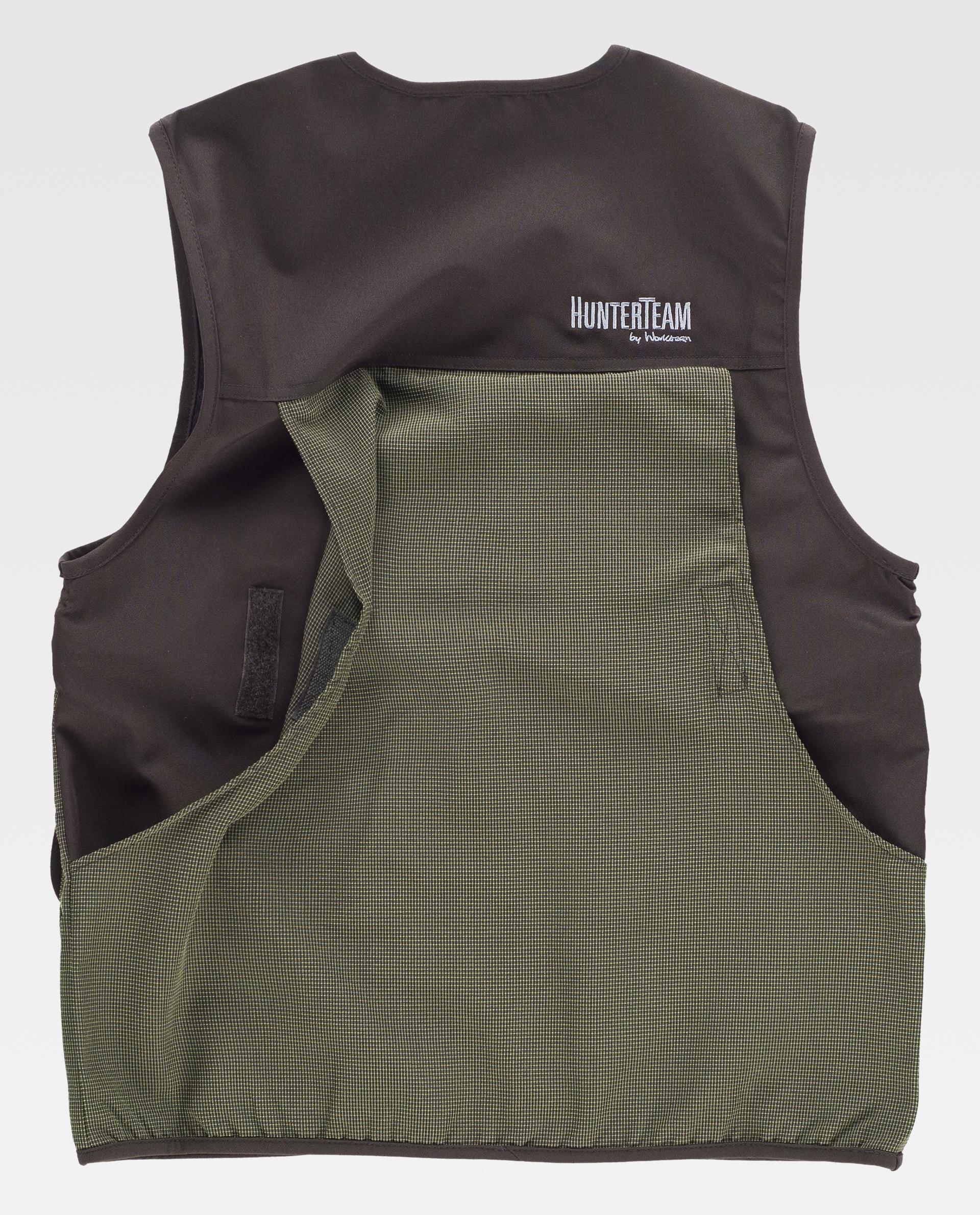 Chaleco impermeable tipo safari en tejido Oxford combinado - Imagen 2