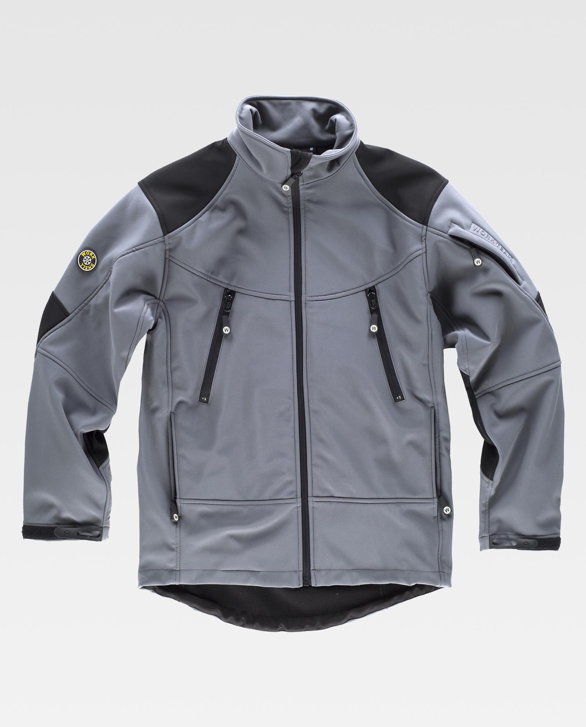 Chaqueta Workshell combinada. Cuello alto y cierre - Imagen 3