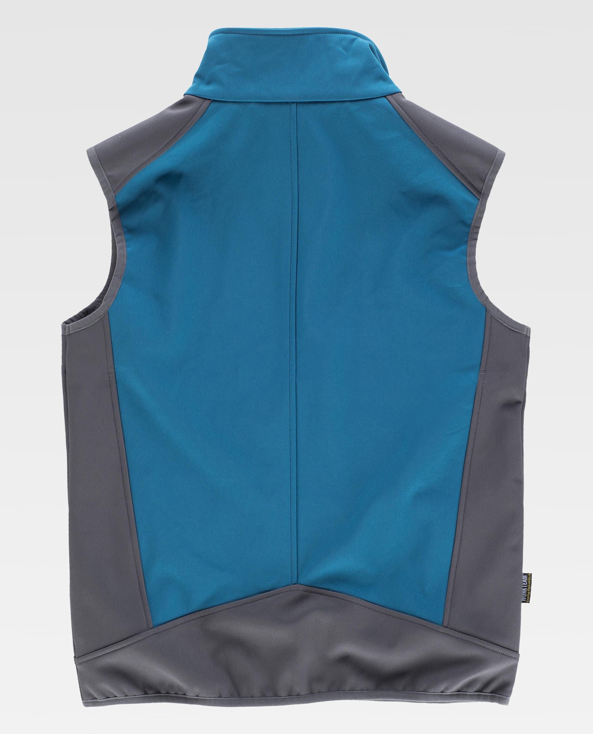Chaleco Workshell combinado. Cuello alto y cierre - Imagen 2