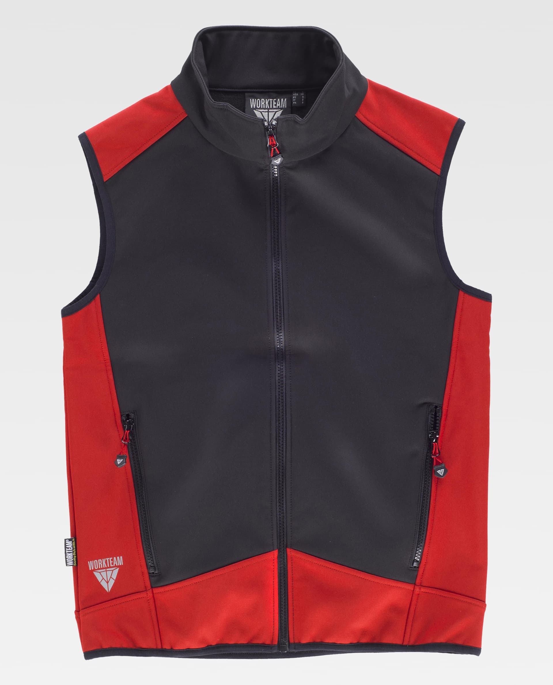 Chaleco Workshell combinado. Cuello alto y cierre - Imagen 7
