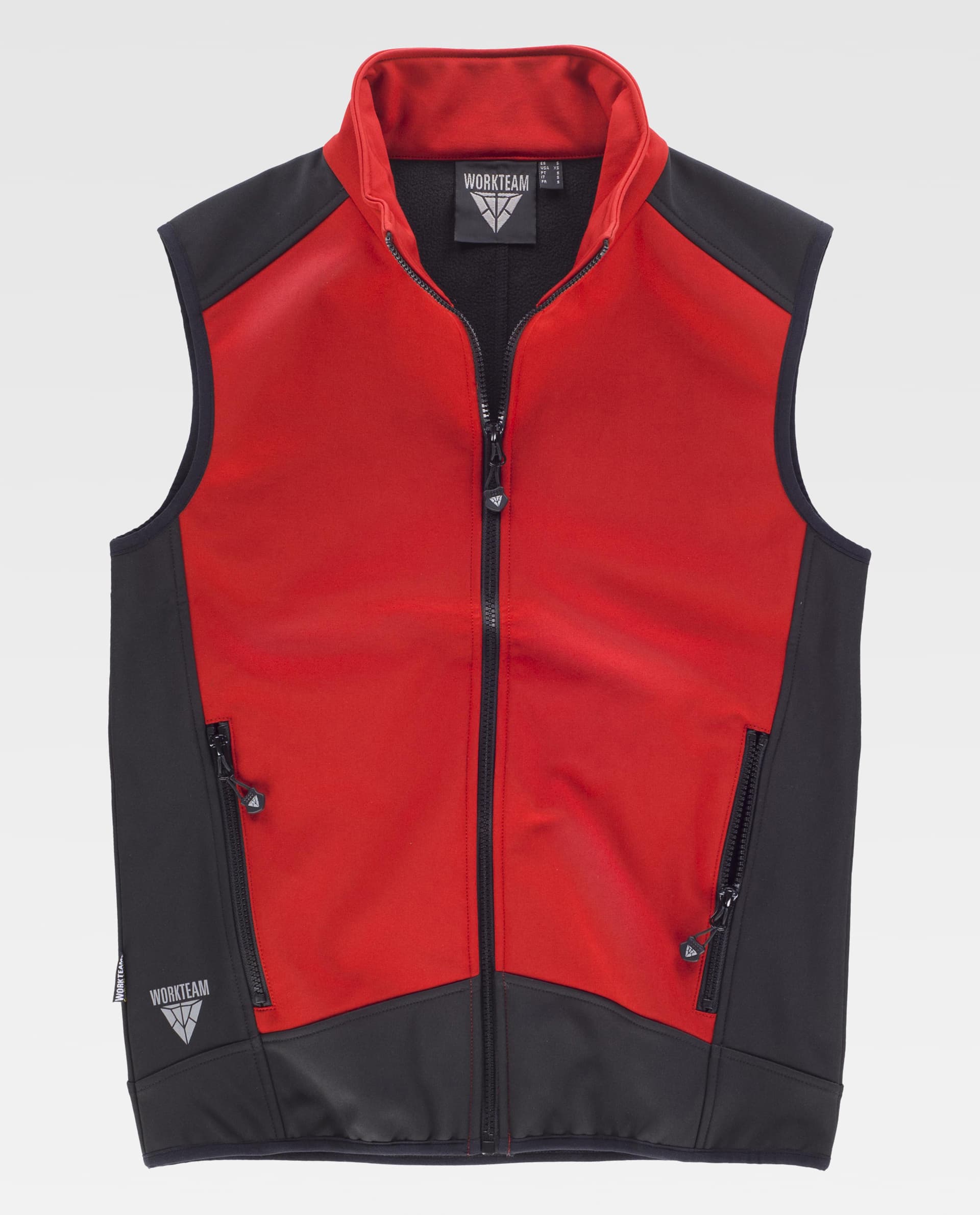 Chaleco Workshell combinado. Cuello alto y cierre - Imagen 9
