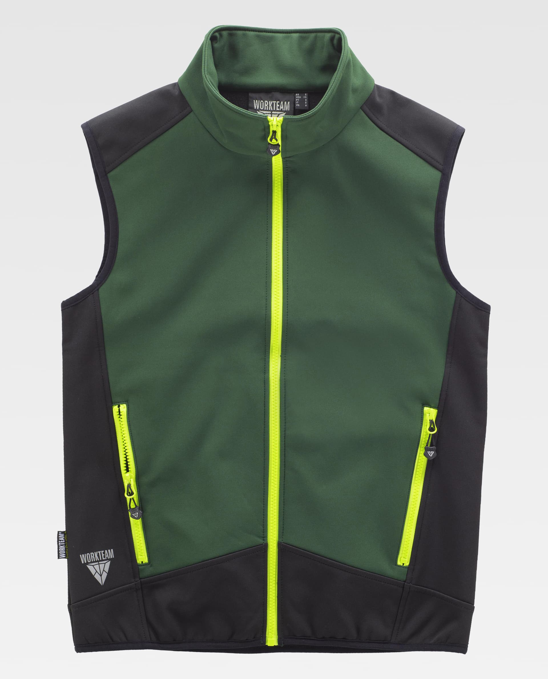 Chaleco Workshell combinado. Cuello alto y cierre - Imagen 11