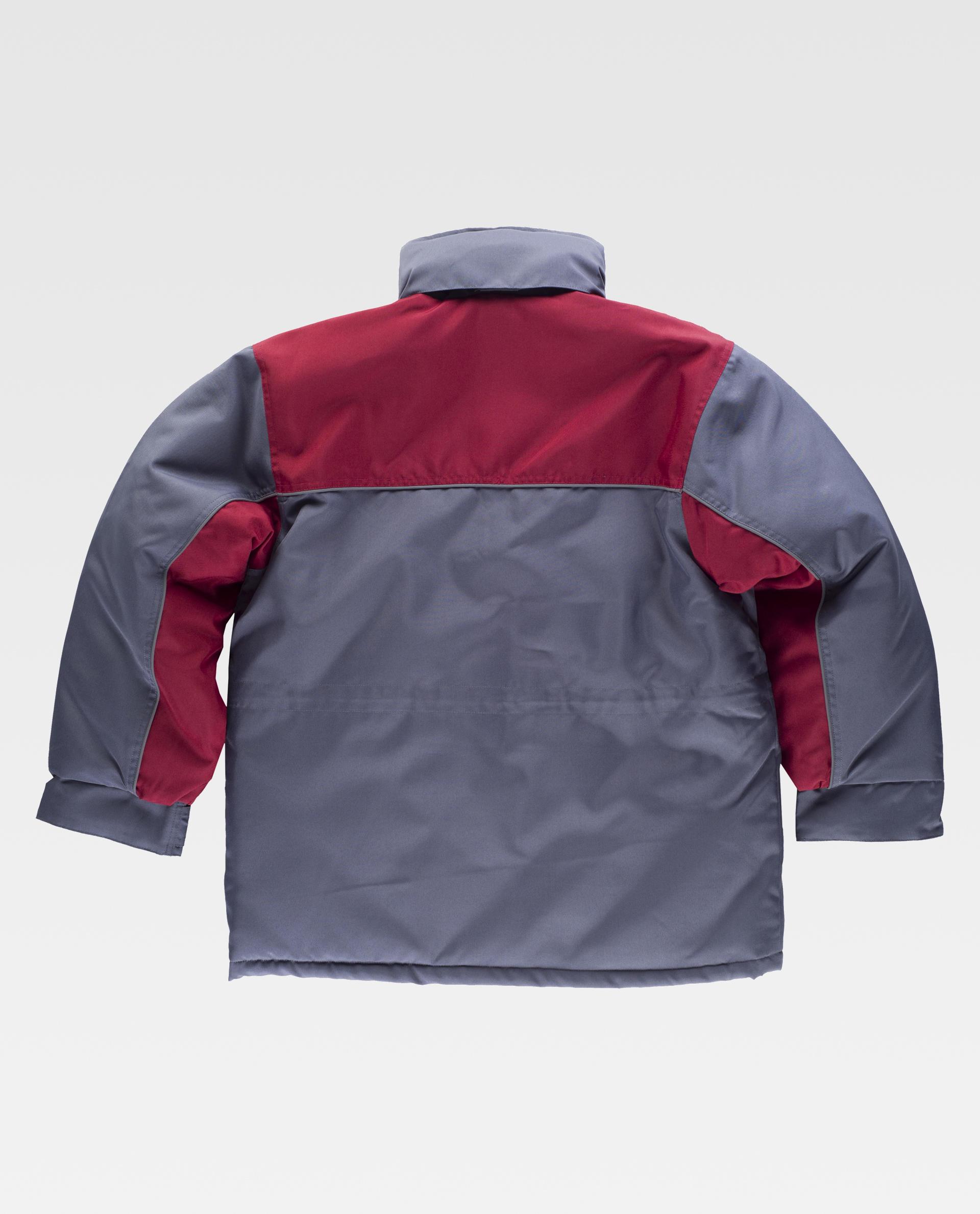 Parka acolchada en tejido Oxford combinada y - Imagen 2