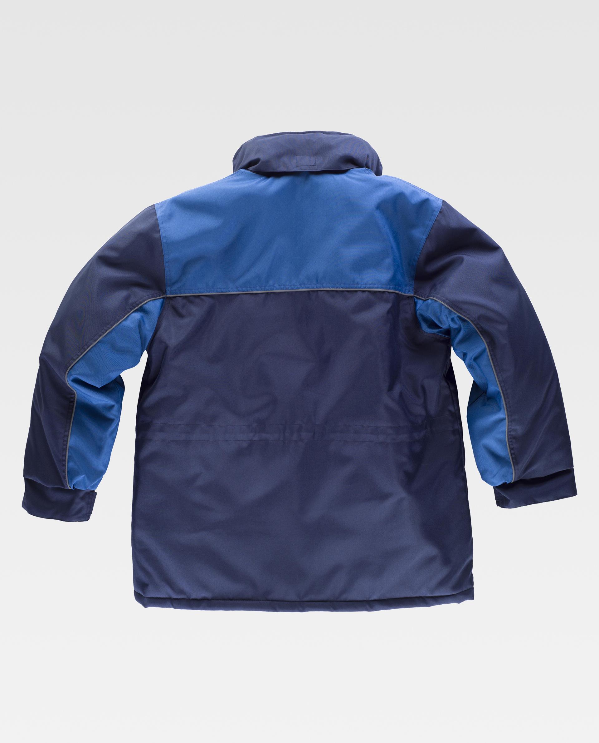 Parka acolchada en tejido Oxford combinada y - Imagen 4