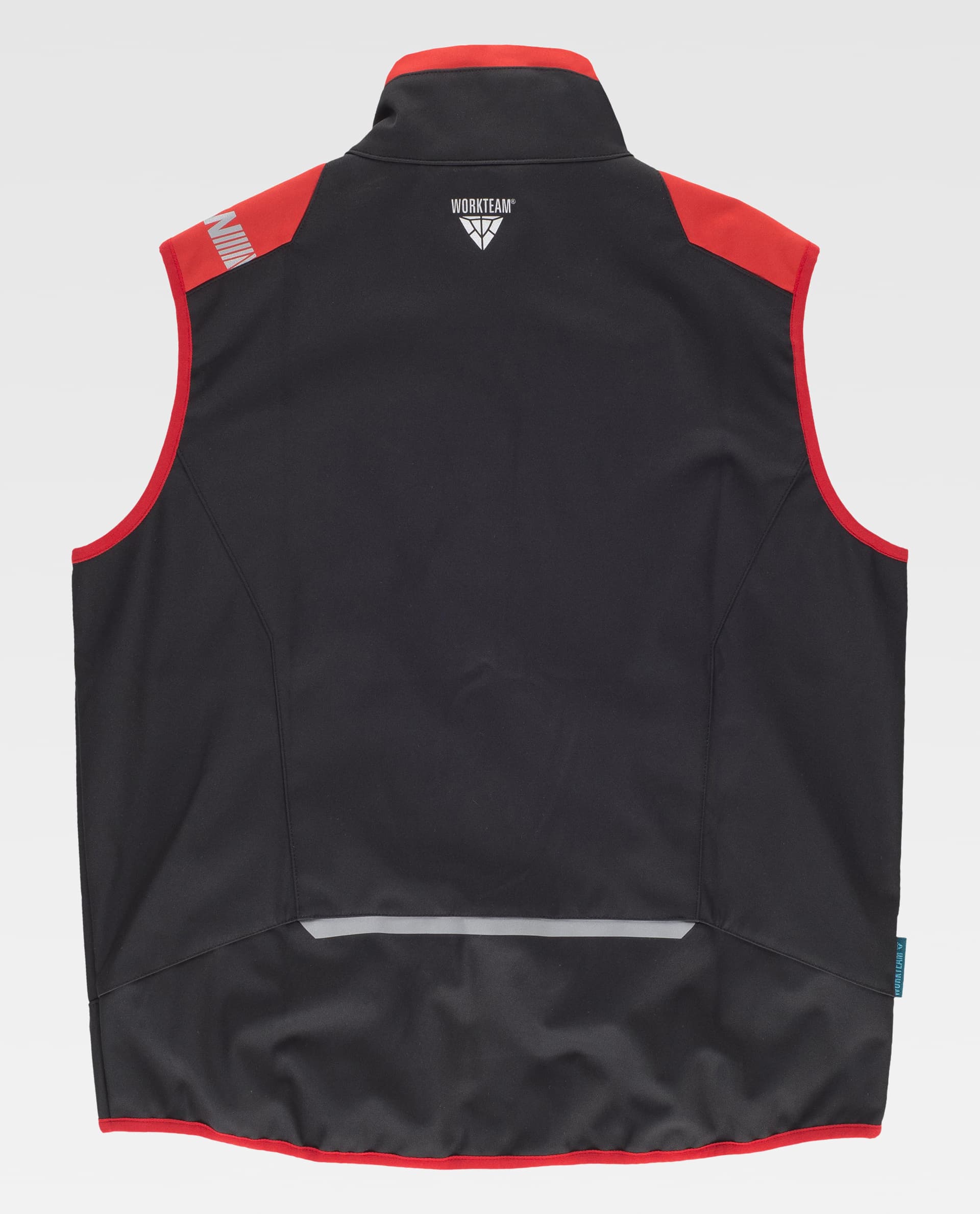 Chaleco Workshell combinado. Cuello alto y cierre - Imagen 6